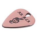 Practical Metal Guitar Pick Plectrum for Bass Acoustic Electric Guitar Replacement Part Red Bronze