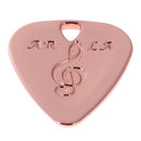 Practical Metal Guitar Pick Plectrum for Bass Acoustic Electric Guitar Replacement Part Rose Gold