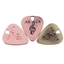Practical Metal Guitar Pick Plectrum for Bass Acoustic Electric Guitar Replacement Part Rose Gold