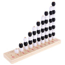 Black White Beads Frame for Kids Montessori Math Odds Evens Early Learning Wooden Toy