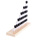 Black White Beads Frame for Kids Montessori Math Odds Evens Early Learning Wooden Toy