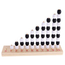 Black White Beads Frame for Kids Montessori Math Odds Evens Early Learning Wooden Toy