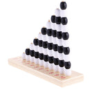 Black White Beads Frame for Kids Montessori Math Odds Evens Early Learning Wooden Toy