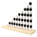 Black White Beads Frame for Kids Montessori Math Odds Evens Early Learning Wooden Toy