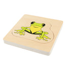 The Growth Process of Frog Jigsaw Puzzles Matching Toy for Kids Montessori Early Developing Toy
