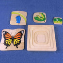 The Growth Process of Butterfly Jigsaw Puzzles Matching Toy for Kids Montessori Early Developing Toy