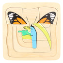 The Growth Process of Butterfly Jigsaw Puzzles Matching Toy for Kids Montessori Early Developing Toy