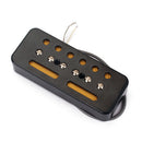 A Pair of Soap-bar Pickup 50/52mm Pole Spacing Black for Gb P-90 Electric Guitar Replacement Parts