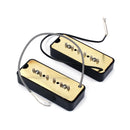A Pair of Soap-bar Pickup 50/52mm Pole Spacing Black for Gb P-90 Electric Guitar Replacement Parts