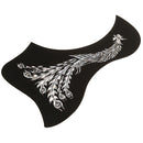 40'' 41'' Acoustic Folk Guitar Scratch Plate Pickguard with Silver Phoenix Pattern Musicians Gift