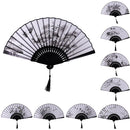 Fashionable Bamboo Foldable Chinese Handheld Fan Women Girls Prom Wedding Party Decor Accessory