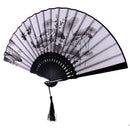 Fashionable Bamboo Foldable Chinese Handheld Fan Women Girls Prom Wedding Party Decor Accessory