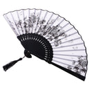 Fashionable Bamboo Foldable Chinese Handheld Fan Women Girls Prom Wedding Party Decor Accessory