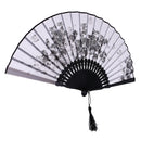 Fashionable Bamboo Foldable Chinese Handheld Fan Women Girls Prom Wedding Party Decor Accessory