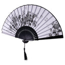 Fashionable Bamboo Foldable Chinese Handheld Fan Women Girls Prom Wedding Party Decor Accessory