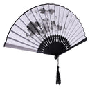 Fashionable Bamboo Foldable Chinese Handheld Fan Women Girls Prom Wedding Party Decor Accessory