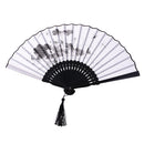 Fashionable Bamboo Foldable Chinese Handheld Fan Women Girls Prom Wedding Party Decor Accessory