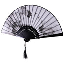 Fashionable Bamboo Foldable Chinese Handheld Fan Women Girls Prom Wedding Party Decor Accessory
