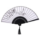 Fashionable Bamboo Foldable Chinese Handheld Fan Women Girls Prom Wedding Party Decor Accessory