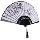 Fashionable Bamboo Foldable Chinese Handheld Fan Women Girls Prom Wedding Party Decor Accessory