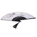 Fashionable Bamboo Foldable Chinese Handheld Fan Women Girls Prom Wedding Party Decor Accessory