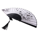 Fashionable Bamboo Foldable Chinese Handheld Fan Women Girls Prom Wedding Party Decor Accessory