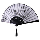 Fashionable Bamboo Foldable Chinese Handheld Fan Women Girls Prom Wedding Party Decor Accessory