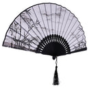 Fashionable Bamboo Foldable Chinese Handheld Fan Women Girls Prom Wedding Party Decor Accessory