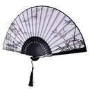 Fashionable Bamboo Foldable Chinese Handheld Fan Women Girls Prom Wedding Party Decor Accessory