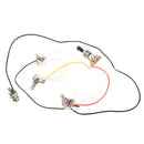Durable Electric Guitar Wiring Harness Kit 3 Way Toggle Switches 2 Volume 1 Tone 500K Pots Musicains Gift