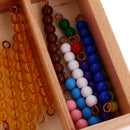 Montessori Maths Material 1-10 Number Count Beads Bar Kids Educational Toys