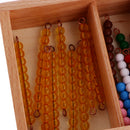 Montessori Maths Material 1-10 Number Count Beads Bar Kids Educational Toys