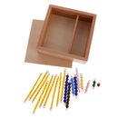 Montessori Maths Material 1-10 Number Count Beads Bar Kids Educational Toys