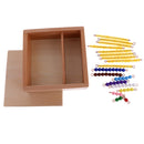 Montessori Maths Material 1-10 Number Count Beads Bar Kids Educational Toys