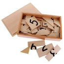 Montessori Material Wooden Toy 1-9 Number Puzzles Kids Intelligience Developing Toys