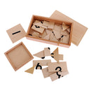 Montessori Material Wooden Toy 1-9 Number Puzzles Kids Intelligience Developing Toys