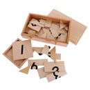 Montessori Material Wooden Toy 1-9 Number Puzzles Kids Intelligience Developing Toys
