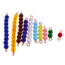 Montessori 10pcs 1-10 Numbers Beads Bars Kids Learn Math Educational Intelligence Development Toy Gift