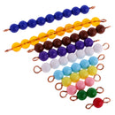 Montessori 10pcs 1-10 Numbers Beads Bars Kids Learn Math Educational Intelligence Development Toy Gift