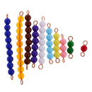 Montessori 10pcs 1-10 Numbers Beads Bars Kids Learn Math Educational Intelligence Development Toy Gift