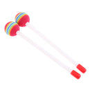 2Pcs Plastic Mallet Drumstick Beater for Drum Matching Percussion Instrument