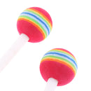 2Pcs Plastic Mallet Drumstick Beater for Drum Matching Percussion Instrument