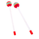 2Pcs Plastic Mallet Drumstick Beater for Drum Matching Percussion Instrument