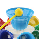8 Sounds Hand Bell Colorful with Plastic Mallet Children Music Toy Percussion