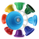 8 Sounds Hand Bell Colorful with Plastic Mallet Children Music Toy Percussion