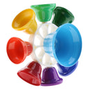 8 Sounds Hand Bell Colorful with Plastic Mallet Children Music Toy Percussion