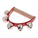 Hand Held Tambourine Metal Bell Drum Percussion Kids Baby KTV Play Music Toy Xmas Gift
