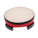 1x Red Hand Drum w/ Mallet Hammer Instrument Percussion for Early Developing