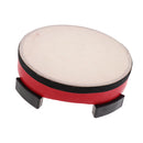 1x Red Hand Drum w/ Mallet Hammer Instrument Percussion for Early Developing
