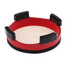 1x Red Hand Drum w/ Mallet Hammer Instrument Percussion for Early Developing